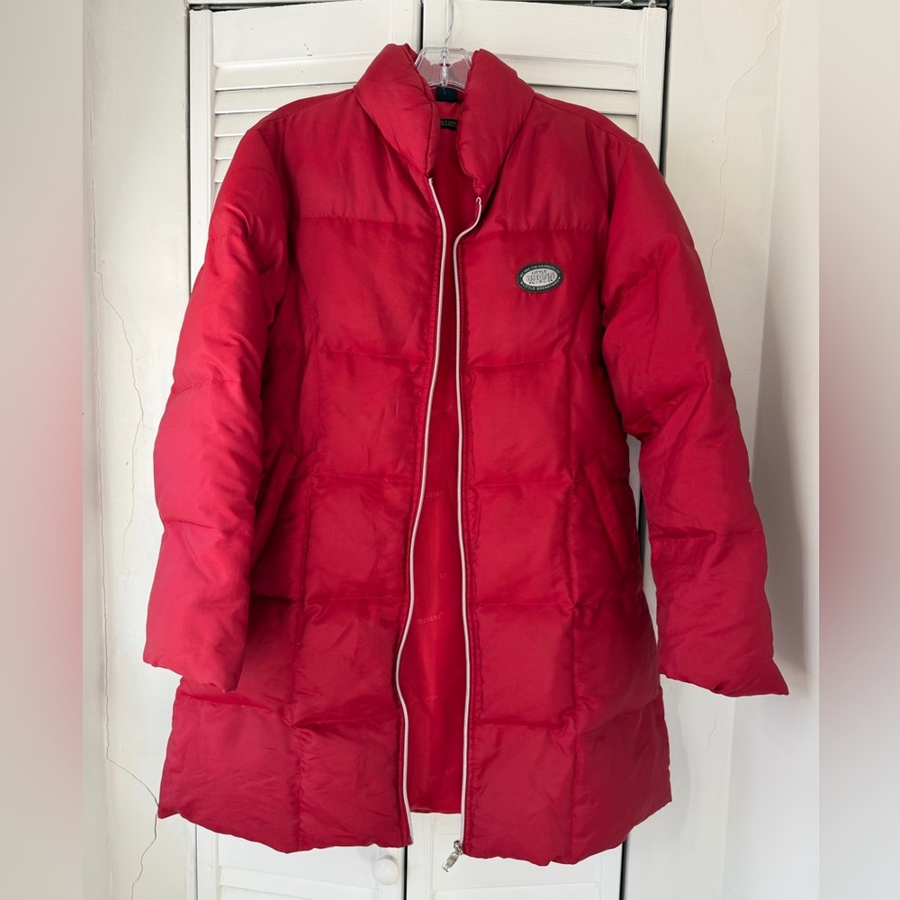 LITTLE BRENN SIZE S RED PUFFER JACKET